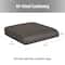 Mind Reader Air-Cloud Seat Cushion, Ergonomic Support for Posture, Pressure Relief, and Pain Reduction, Portable with Washable Cover, Memory Foam, Gray